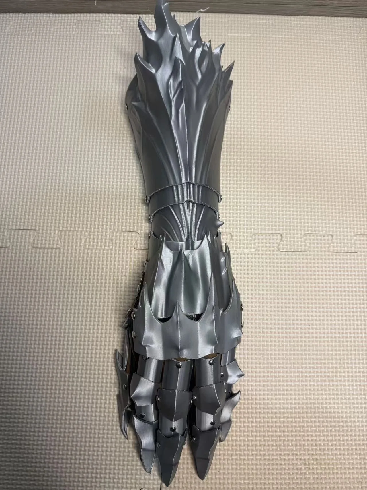Medieval Knight Goth Vintage Mechanical Long Gloves Tactical Punk Hand Armor Man Woman 3D Pringting Cosplay Props