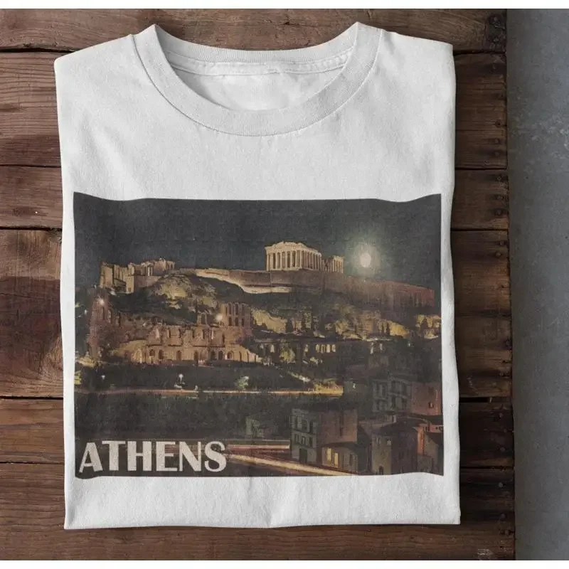 Vintage Athens T Shirt Greece Travel Parthenon SweaT Trip Vacation Retro Groups