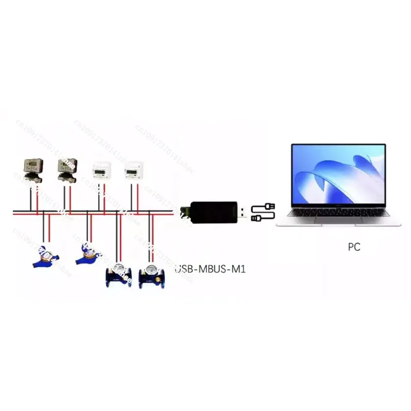 USB صغير جدًا إلى محطة MBUS الرئيسية، اختبار القراءة، الاتصالات في الموقع، تصحيح الأخطاء، مضيف MBUS