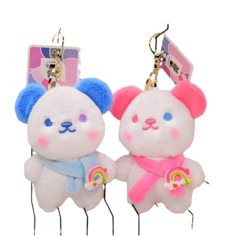 Ours en peluche doux et coloré, pendentif petit ours, jouet en peluche mignon, jolie décoration, beurre apaisant, cadeau de couple, nouveau