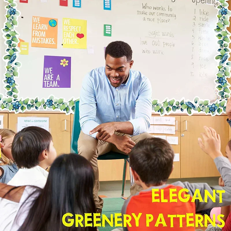 Self Adhesive Classroom Border Trim 32 Colors 18M for Bulletin Board Decorative Sticker Teacher School Office Kids Room Decor