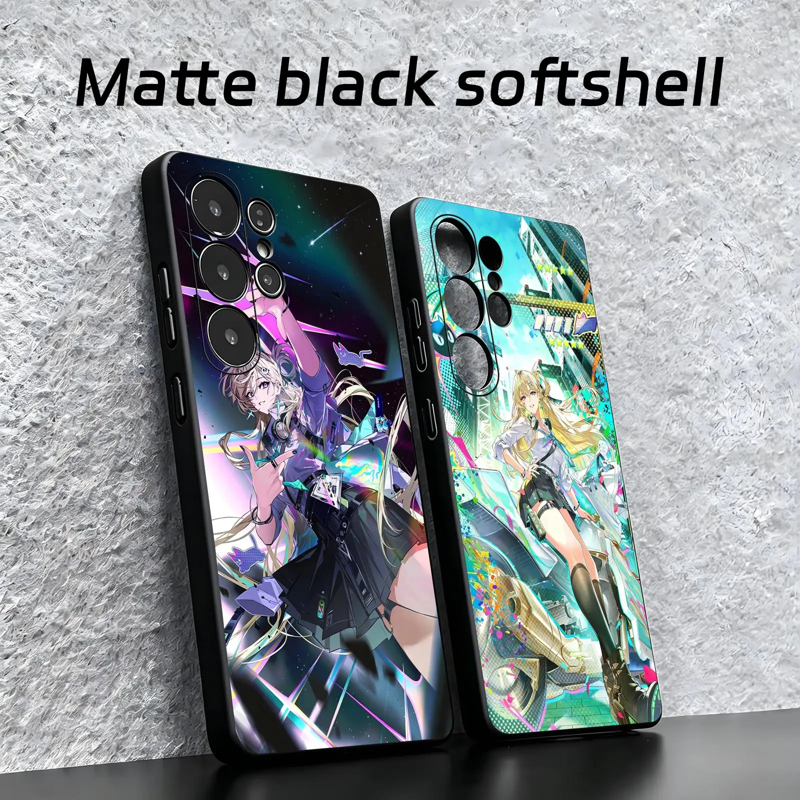 Wuthering Waves LYNAE  Phone Case For Samsung S26 S25 S24 S23 S22 S21 S20 Ultra Note20 Soft black Shockproof Cover