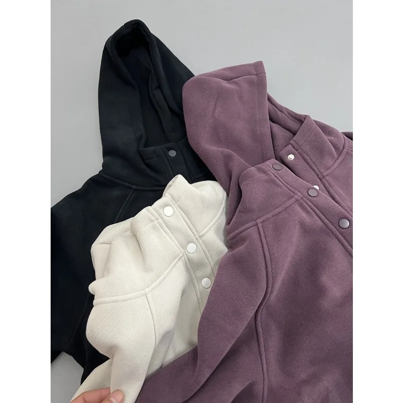 Winter Coat for Women Super Thick Lambswool Hooded Sweatshirt Warm Loose Jackets Hoodies Fashion New Fur Lined Coat