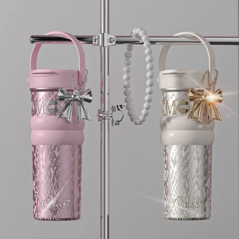 680 مللي كوب قهوة مطلي بالسيراميك عازل أو تبريد SUS316 كوب معزول من الفولاذ المقاوم للصدأ مع حبل رفع عالي السعة