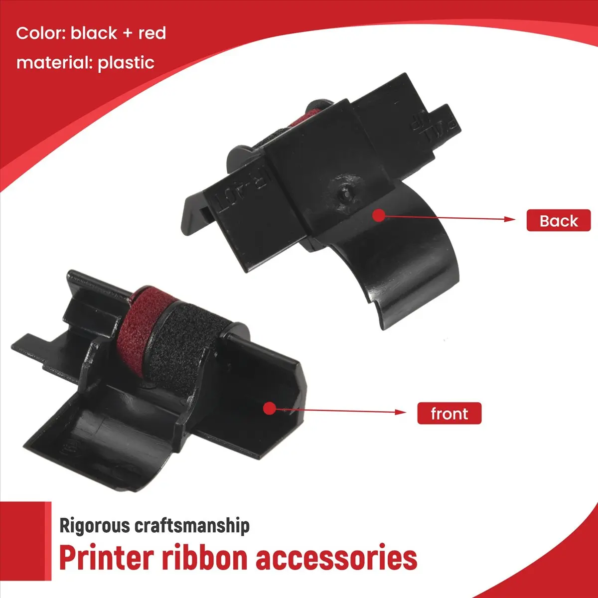 A46U IR-40T (5 Pack) Compatible Calculator Printer Ribbons Ink Roller - Black & Red view 6