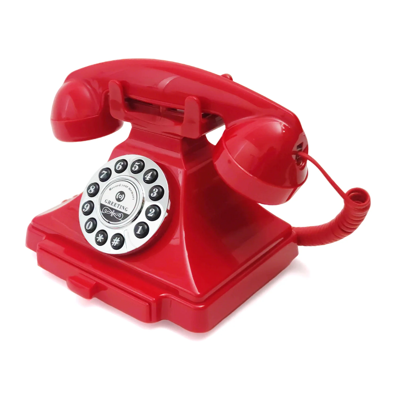 Hochzeits-Audiobuch für Gäste – Retro-Drehscheibentelefon im antiken Stil – Audio-Buch-Telefon – Sprachaufnahmegerät für Hochzeitsfeier – Detail 8