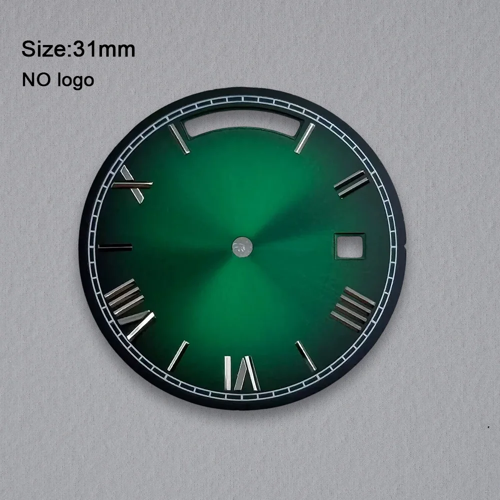31mm No Logo Day And Date Blank Roman Numerals Dial For 8285 Movement Custom Logo Watch Dials Hands Accessories Repair Tools