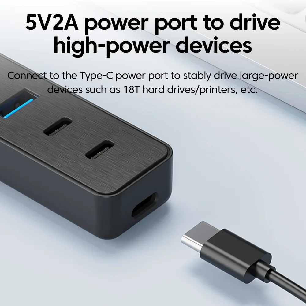 USB 3.0 محول الطاقة 4 ميناء متعدد USB الفاصل SD TF USB 2.0 نوع C HUB متعددة المتوسع عالية السرعة لملحقات الكمبيوتر