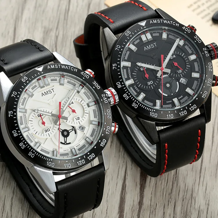 

Men’s Waterproof Sport Digital Watch, Large-Dial Three-Eye Six-Hand Design Fashion Electronic Wristwatch