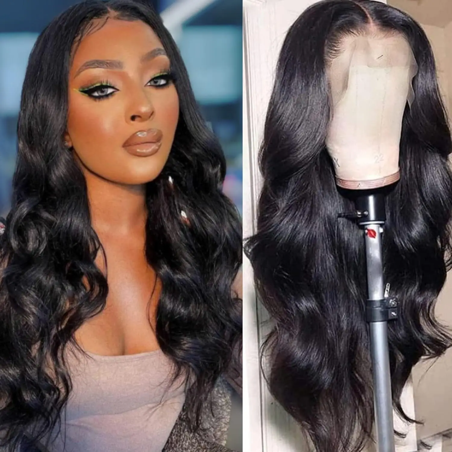 

200 Density 13x4 Body wave HD Transparent Lace Front Human Hair Wig 28 30 Inch Pre Plucked Lace Frontal Wigs Bone Brazilian