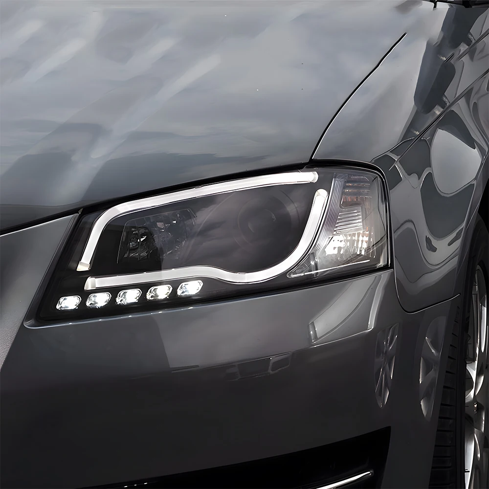 مصابيح السيارة الأمامية لأودي A3 A3L S3 RS3 2008-2012 LED مجموعة المصابيح الأمامية للسيارات ترقية عالية الجودة عدسة العارض الملحقات