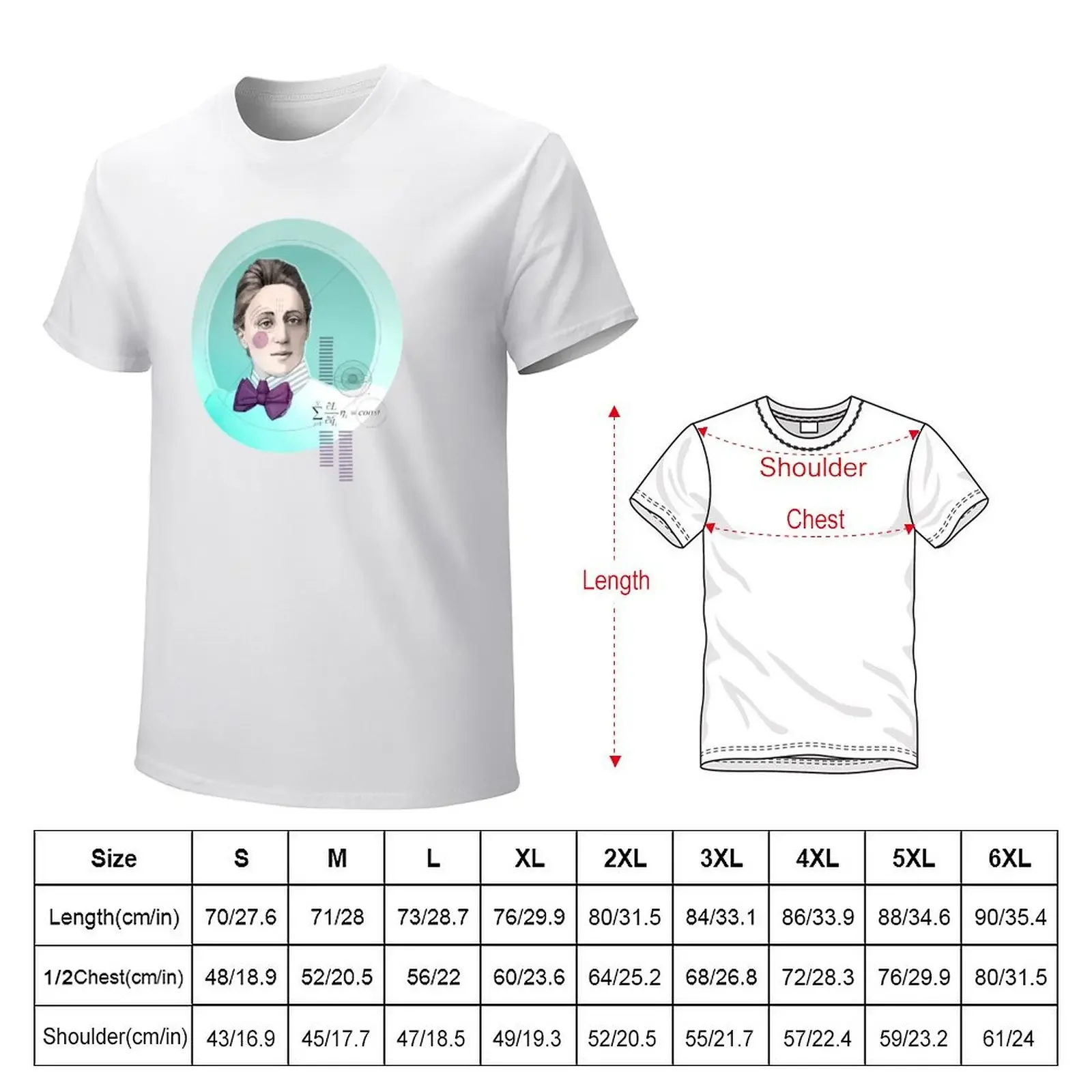 Emmy Noether T-Shirt anime clothes tops mens graphic t-shirts big and tall