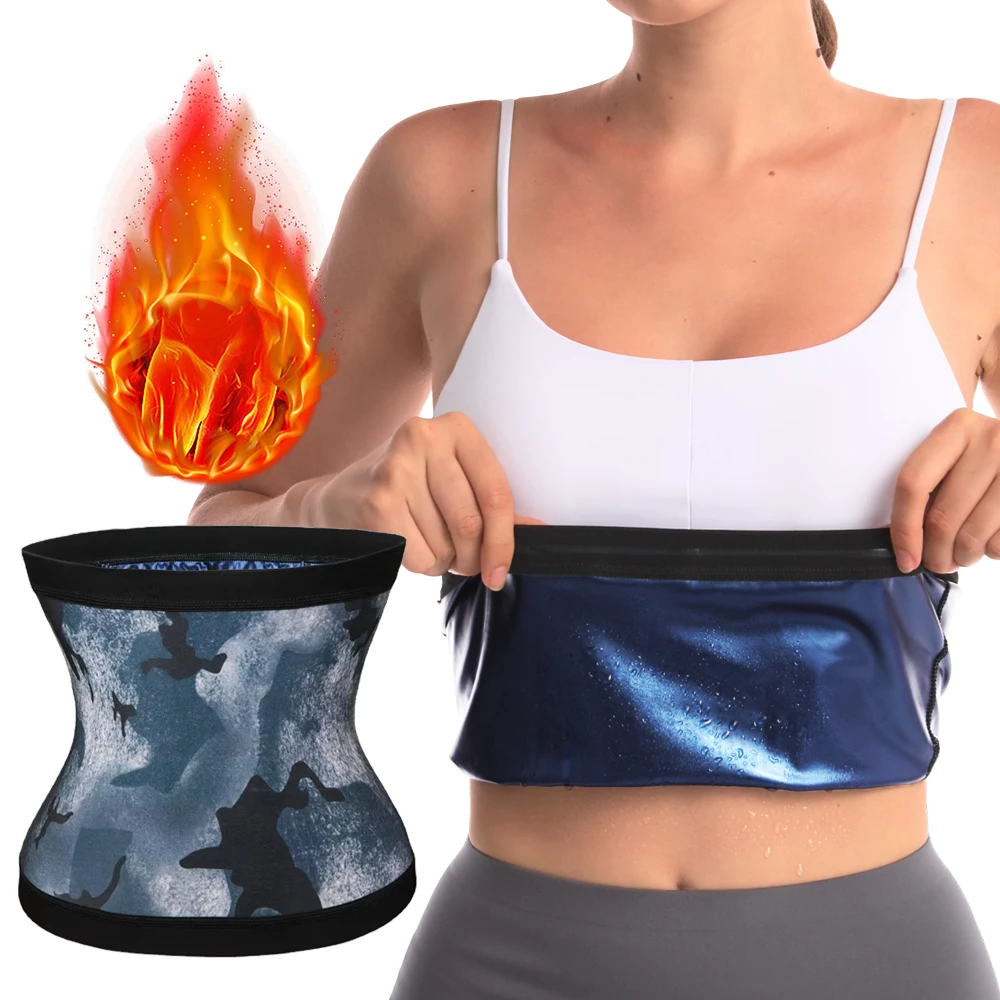 Taillentrainer Sauna-Gurte Gewichtsverlust Frauen Bauchformer Schlankheitswickel Fitness Wärme-Schwitz-Workout Schlankheitsgürtel Sauna-Anzug
