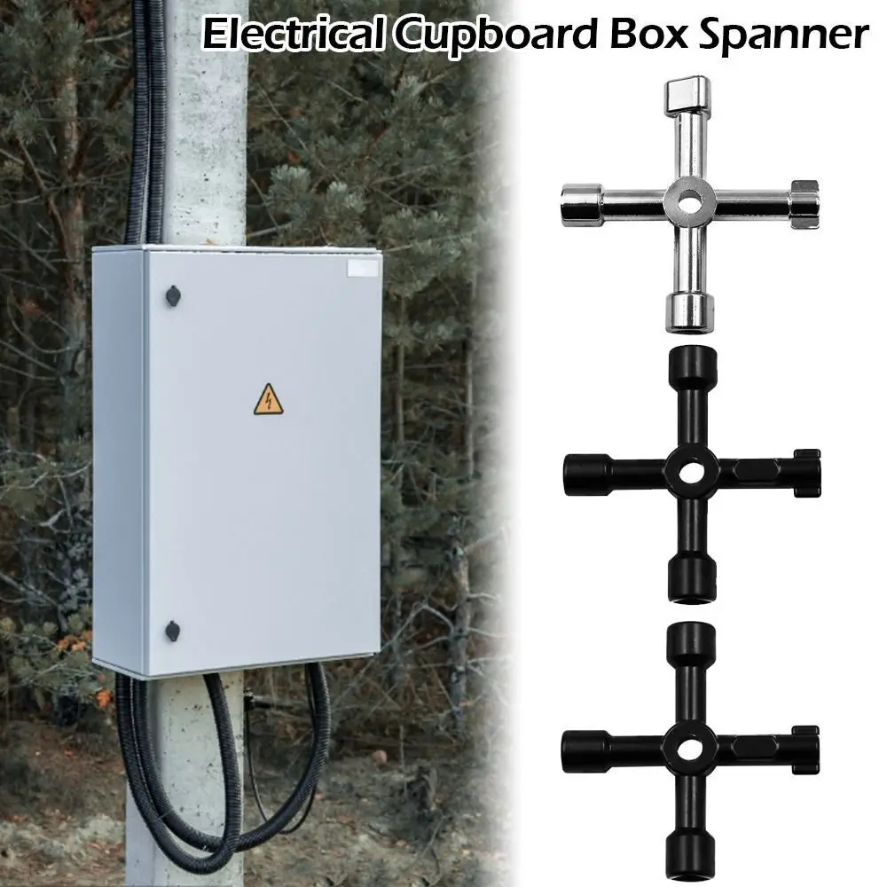 New 4 Ways Key Wrench Internal Triangle Hand Tool Cross Triangle Wrench Multifunction Repair Cross Switch Alloy Spanner Home