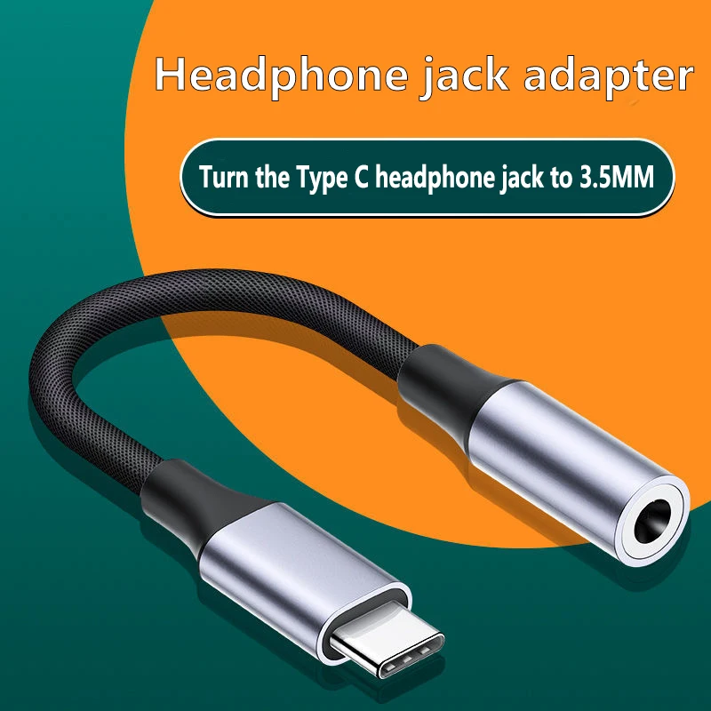 Type-C 3.5 Jack Audio Cable USB C To 3 5 MM Jack Aux Adapter Phone Accessories Cabo Adaptador USB Tipo C USB C Adapter HeadPhone