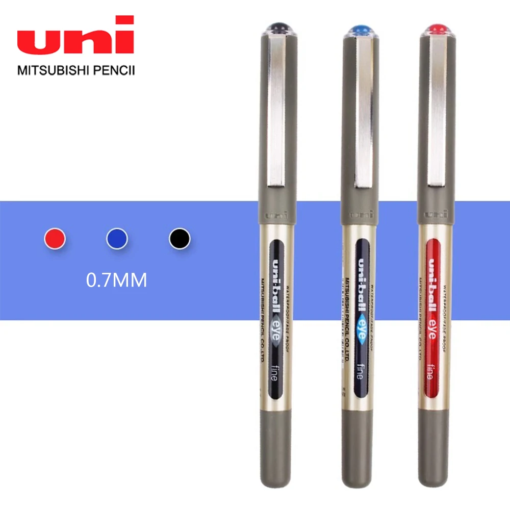 3/6/12 szt. Żelowy długopis japońsko-Uni UB-157 prosty płyn 0.7mm podpis biurowy biznesowy gładka czarna czerwono-niebieska papeteria do pisania