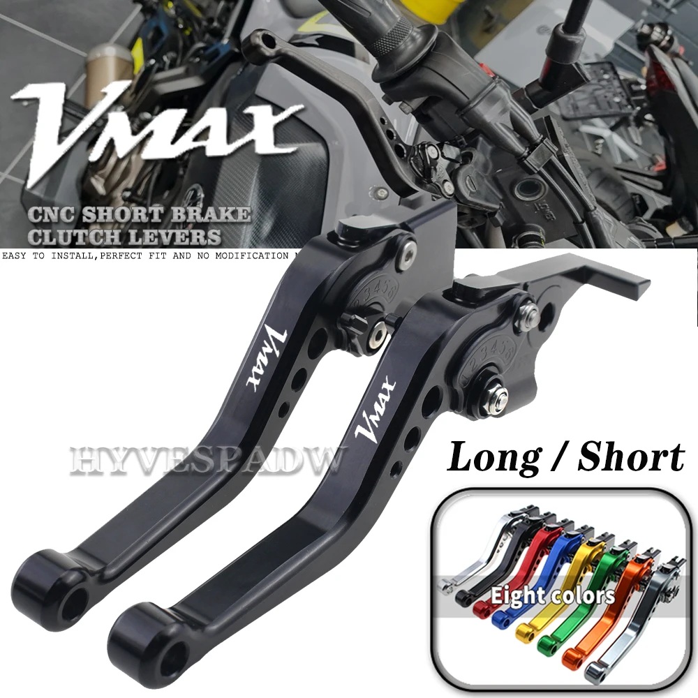 

For YAMAHA V-MAX V MAX 1700 2009-2018 Motorcycle Adjustable Handles Lever Short Brake Clutch Levers