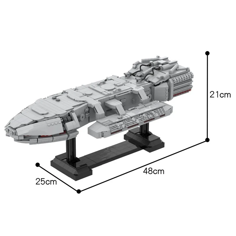MOC Classic Movies and TV Battlestare Spaceship Building Blocks Assembly Model Bricks Toys Family and Friends Holiday Gifts