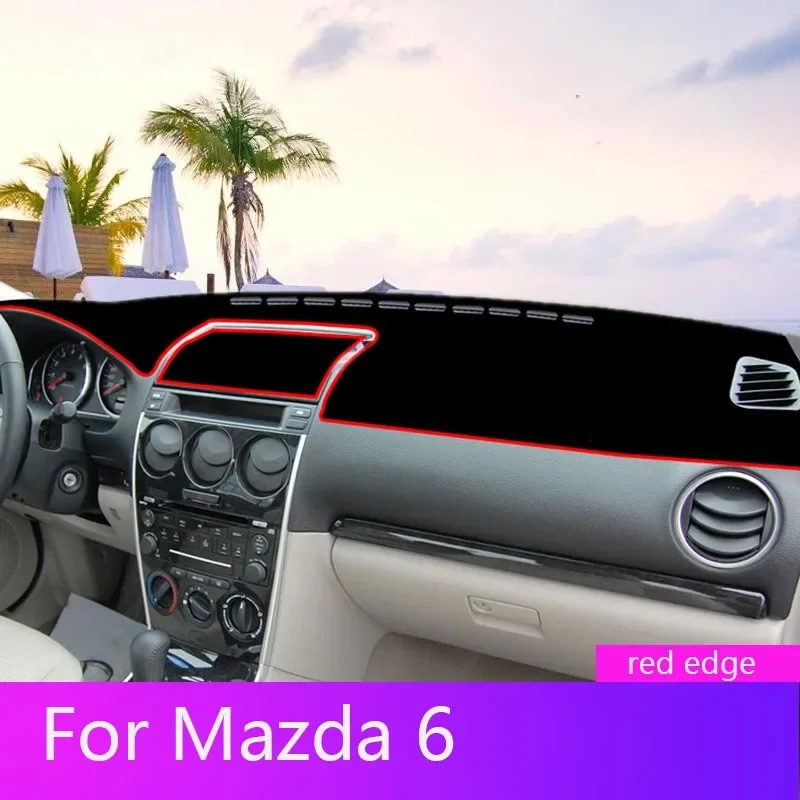 

For Mazda Classic Horse 6 Car Dashboard Cover Mat Pad Dashmat Avoid Light Pad Sun Shade Instrument Panel Carpets Car Accessories