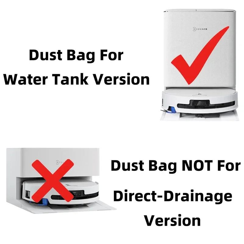 Compatible for ( Ecovacs Deeboot T90 Pro Omni / T90 Omni - with Water Tank ) Vacuum Parts Brush Filter Dust Bag Accessories
