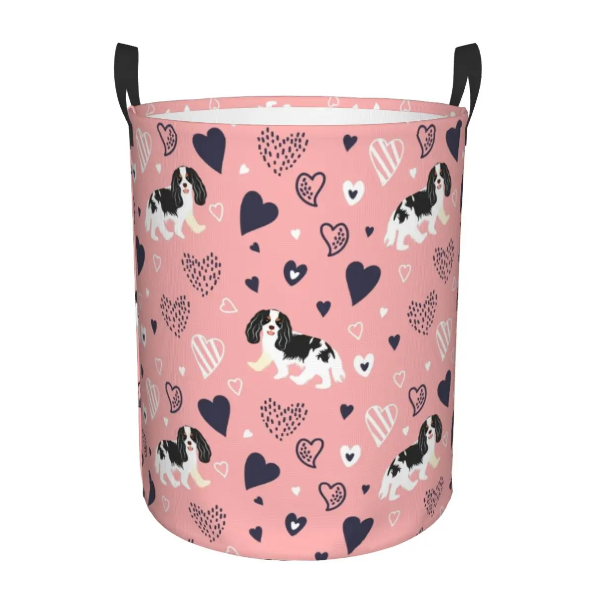 

Складная корзина для белья с мультяшным изображением собаки породы Кавалер Кинг-Чарльз-спаниель, органайзер для игрушек в детскую комнату