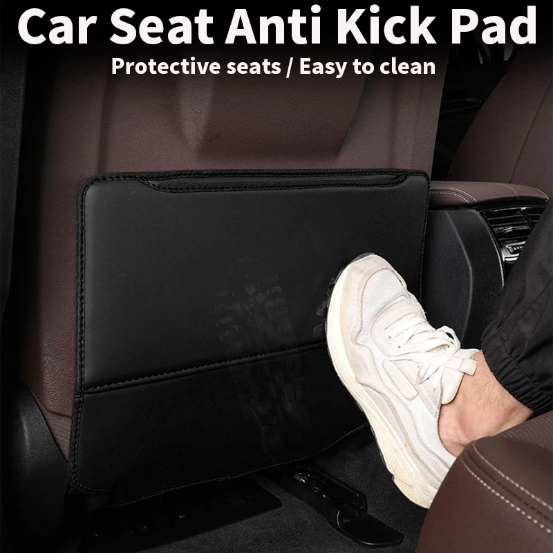 2pcs Car Seat Back Anti Child Kick Protector Pad GR SPORT For Toyota YARiS Supra Corolla Prius Harrier RZ Interior Accessories