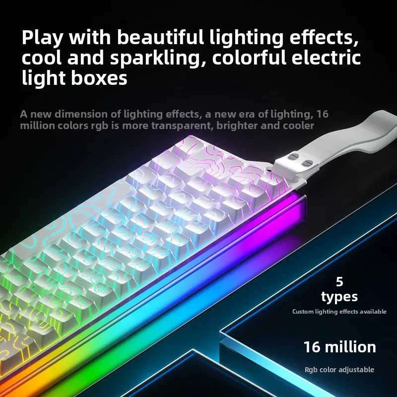 WEIKAV Air68 Esports Magnetic Axis Keyboard Lightbox Design 8k Low Latency Dedicated RT0.01 High Performance Gaming Keyboard