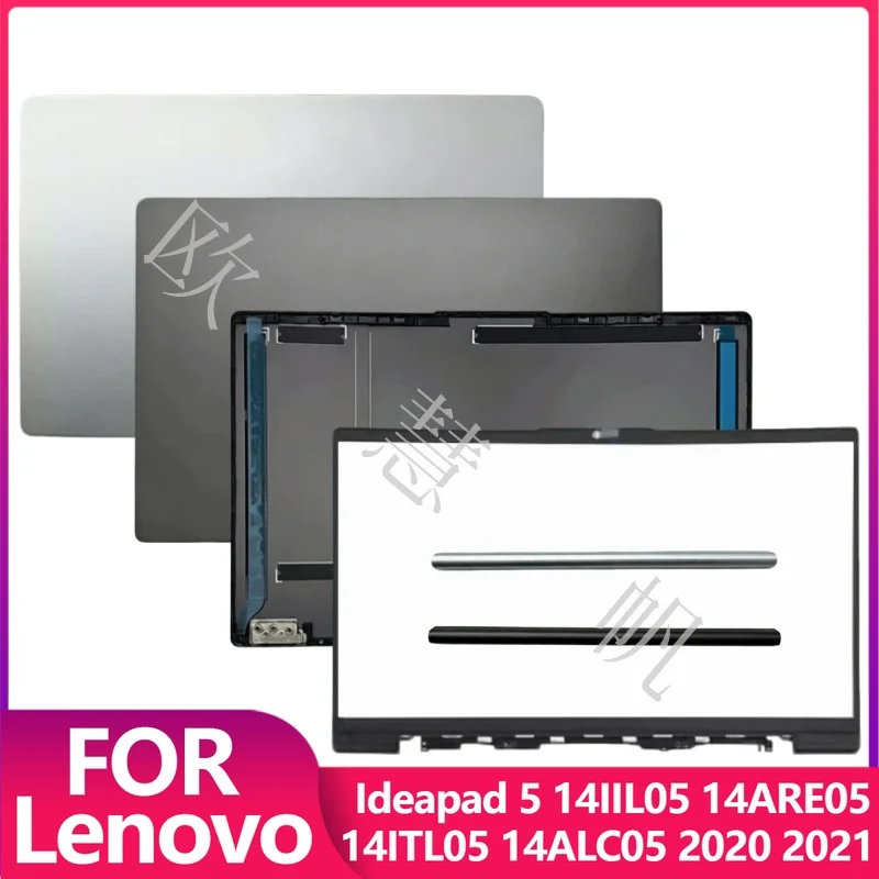 T New Replacement for Lenovo Ideapad 5 14IIL05 14ARE05 14ITL05 14ALC05 2020 2021 Laptop LCD Back Cover Front Bezel Hinges Cover