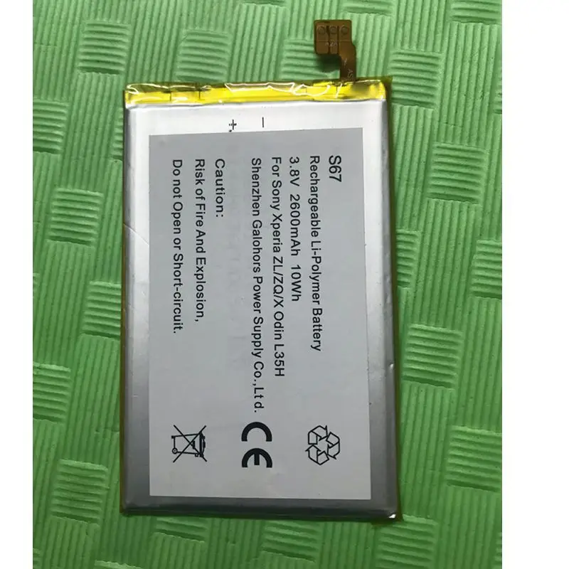 10Pcs/Bag 3.8V Li-polymer Battery for Sony Xperia ZL/ZQ/X Odin L35h L35i L35a C650X C6502 C6503 C650 LIS1501ERPC High Quality