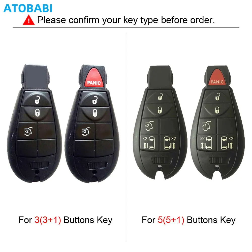 Leder Auto Schlüssel Abdeckung Für Dodge Challenger Ladegerät Magnum Reise Ram Jeep Commander Grand Cherokee Chrysler 300 Remote Fob Fall – Detail 1