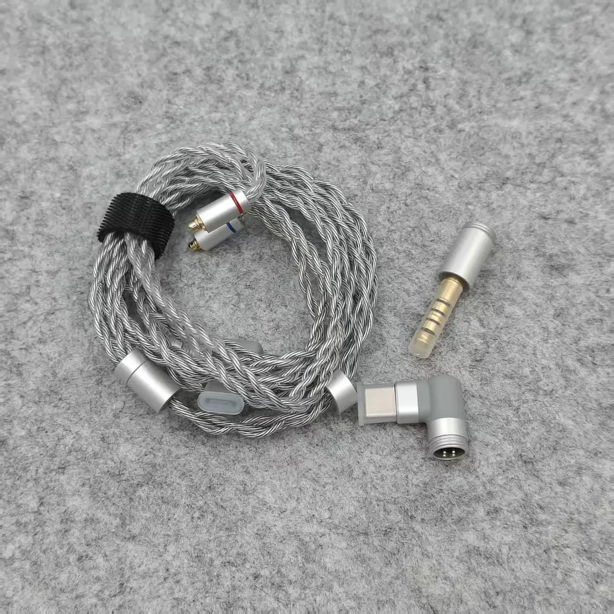 3‑in‑1 Interchangeable HiFi Headphone Upgrade Cable Graphene Silver‑Plated Single Crystal Copper 3.5/4.4 Type‑C to 0.78 MMCX