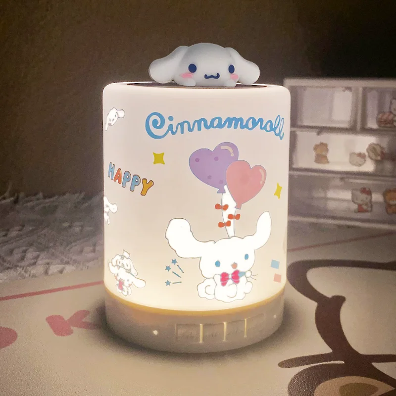 سانريو ضوء الليل مرحبا كيتي كورومي أضواء الغلاف الجوي لطيف أنيمي الكرتون متعددة الوظائف قابلة للشحن الأطفال هدايا العيد