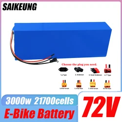 72v battery 20ah 25, 30ah 35 40ah 45 50 60ah Batterie 3000w motor 84v electric bike electric scooter 21700 battery pack with BMS