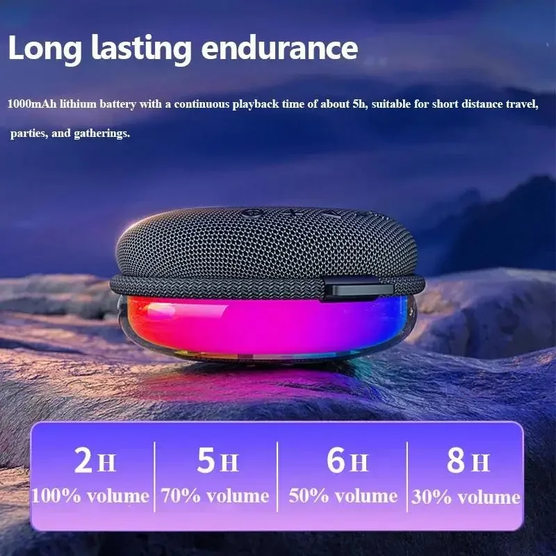 Wireless Caixa De Som Music Box Outdoor Mini Bluetooth Speaker Portable Music Box RGB Lights TWS Stereo Subwoofer Handfree Call