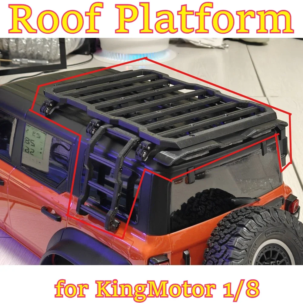 RC car offroad hobby reinforced Roof Platform part fittingfor KingMotor 1/8 scale custom size replacement spare accessories