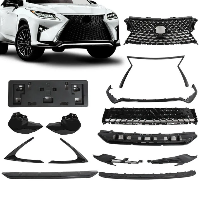 Saivis Front Upper Grille Car Body  Bumper down For RX200T/450h F Sport 2016-2018