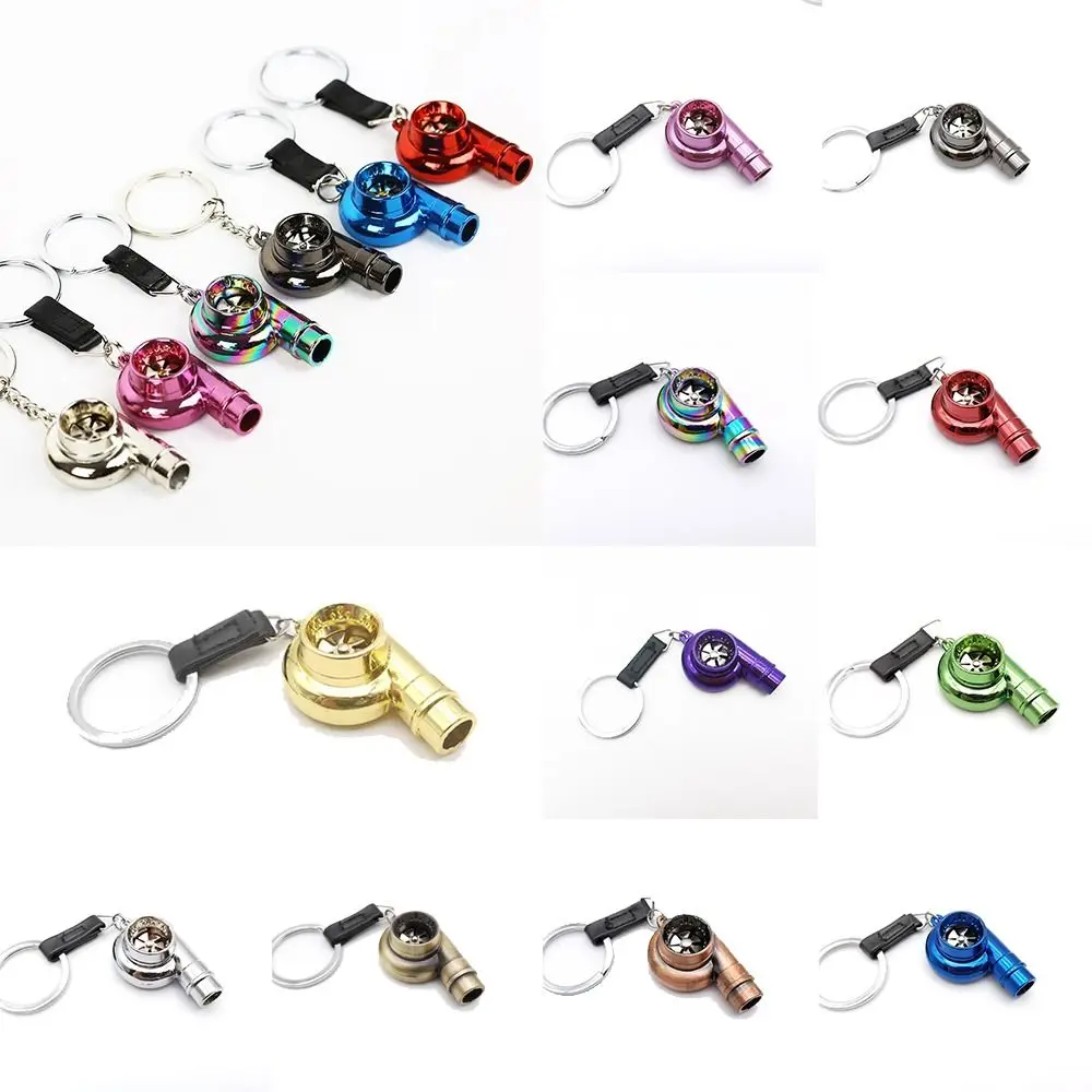 

Unique Alloy Turbo Key Chain with Sound INS Mini Car Whistle Sound Keyring Multicolor Key Buckle Men