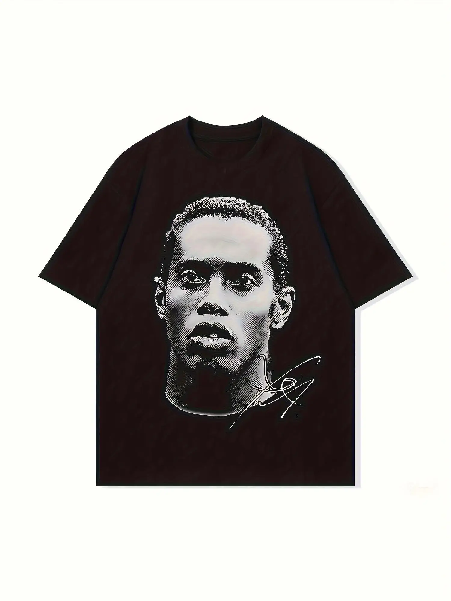 Men'S Casual Short Sleeve Graphic T-Shirt - Attractive Feminine Design, Cozy Crew Neck, Ideal for Outdoor Activities, Gym, and Street Fashion, Black with Blue Text, Workout T-Shirt Striking Print Tee Stretchable Material