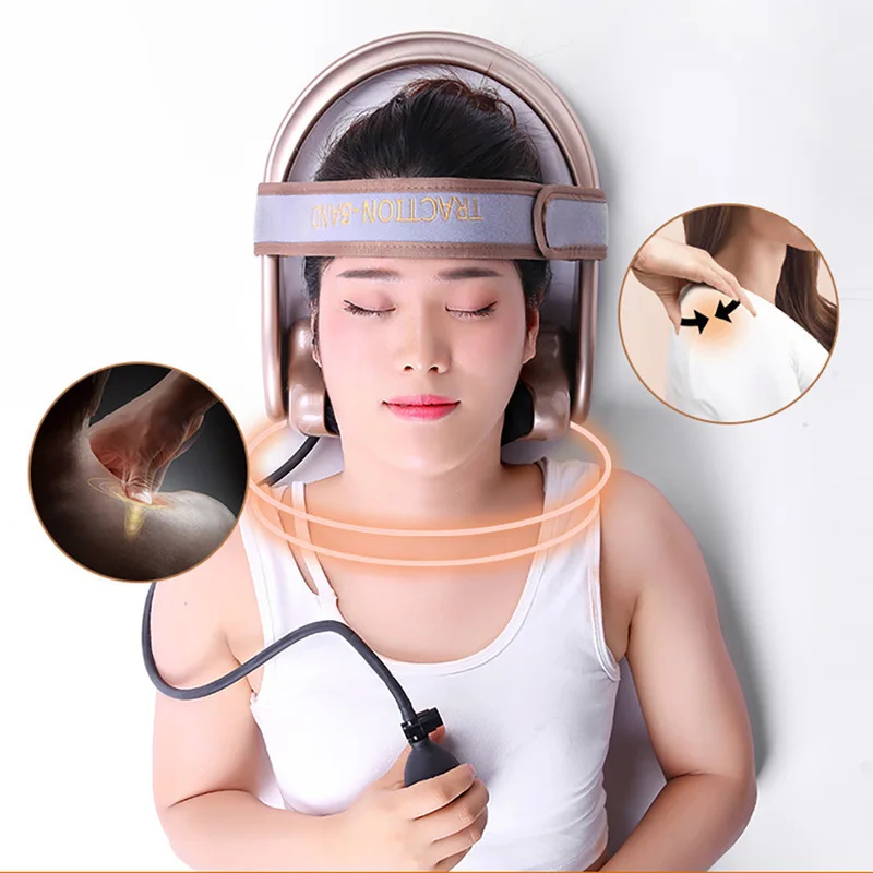 Neck health manual cervical spine retractor portable home neck care to improve cervical massage pillow neck soothing massager