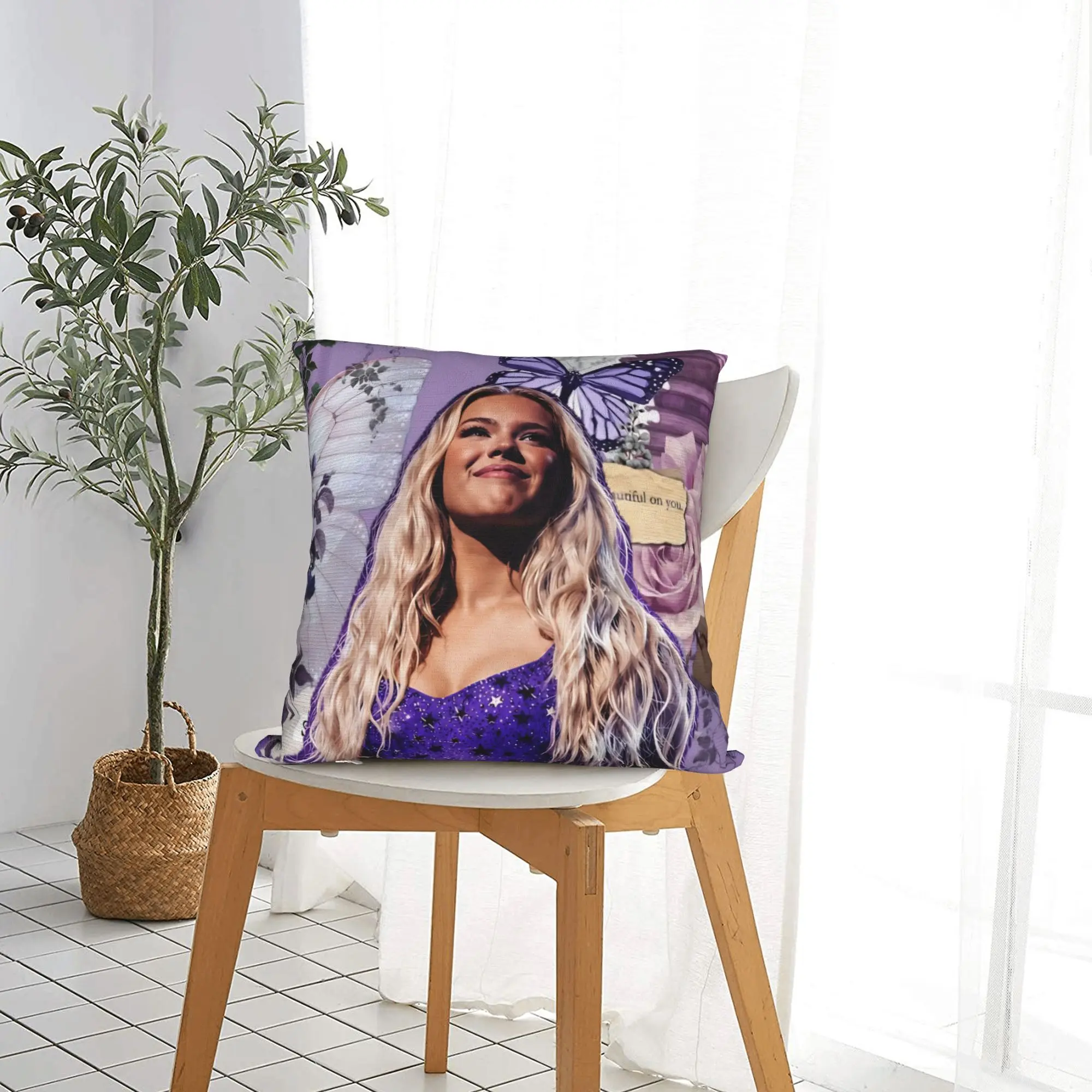 F-Freya Skye Singer Pillowcase Printed Cushion Cover Gift  Throw Pillow Case Cover Seat Square