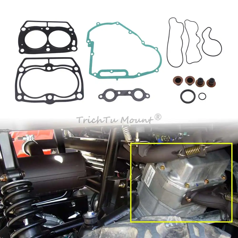 Premium Performance Top & Bottom End Cylinder Gasket Seals Kit For Polaris RZR S 4 800 Ranger 800 Crew/Midsize 2011-2017 UTV