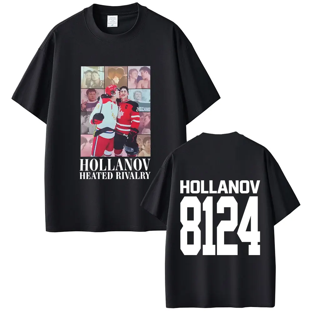 

Heated Rivalry Shane Hollander‌ Ilya Rozanov Hollanov 2481 T-shirt Men Women Fashion Oversized T Shirts Male Vintage Streetwear