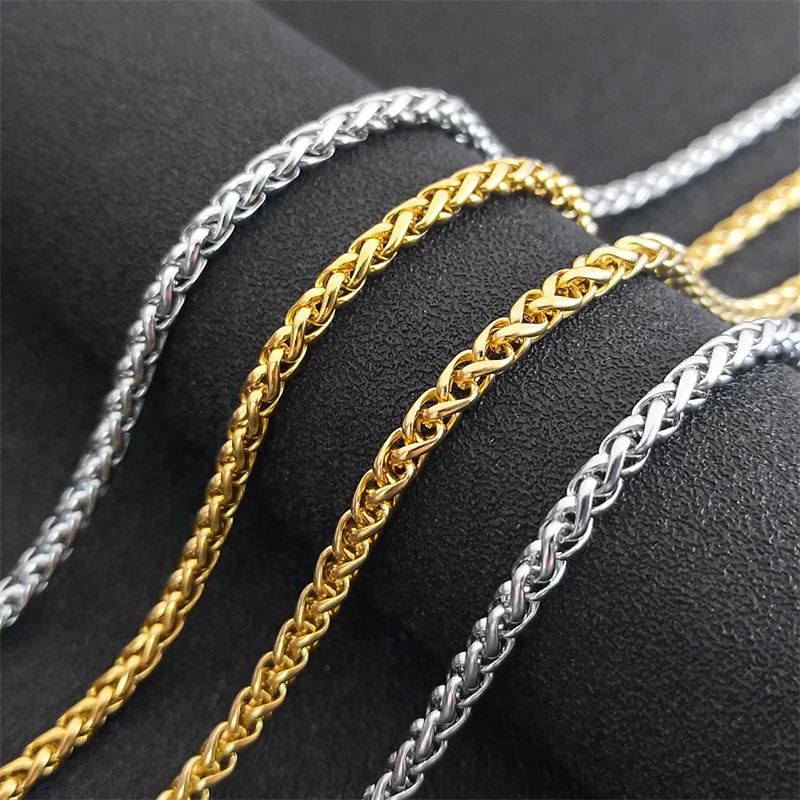 Flower Basket Link Keel Chain Necklace For Man Women Stainless Steel Gold Silver Color Design Choker Jewelry Accessoires Gift