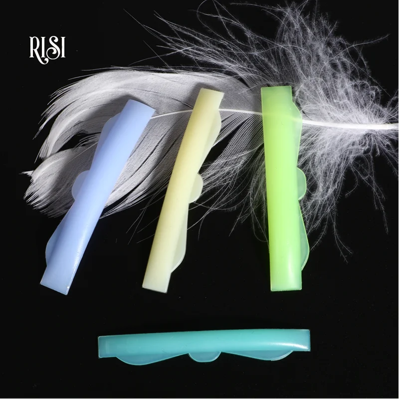 RISI-Silicone Cílios Perm Pad, Levantamento Cílios Varas, 3D Modelador de Cílios, Acessórios Shield, Ferramentas Aplicador Maquiagem, 8 Pares