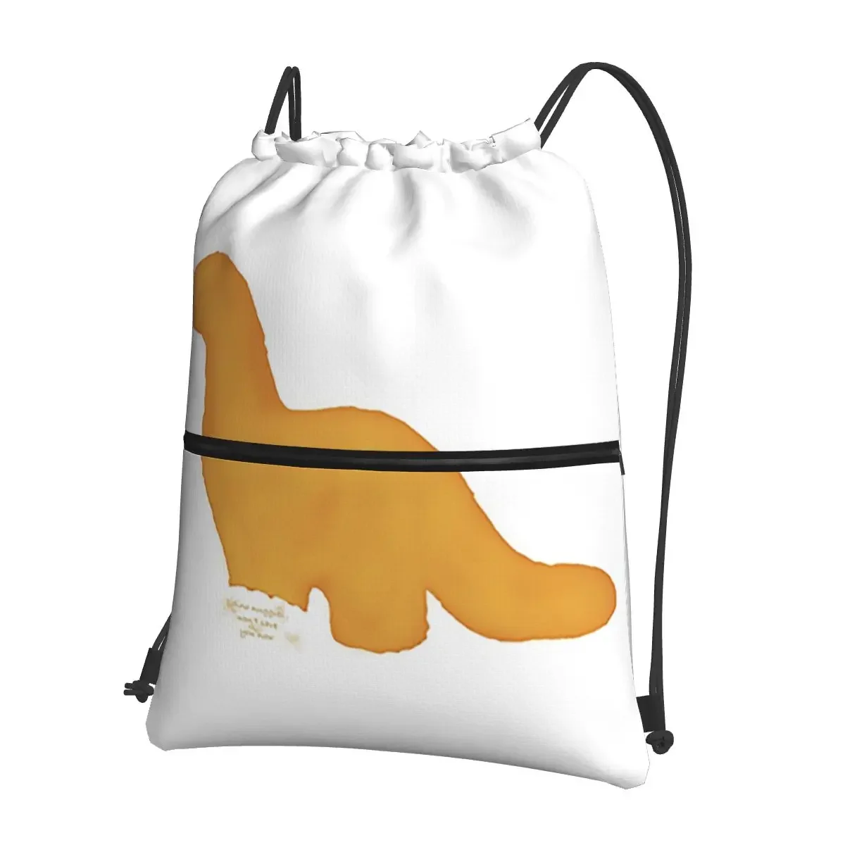 

Dino Nuggies Won't Save You Now Portable Backpacks Drawstring Bag Casual Drawstring Bundle Pocket Shoes Bags For School Students