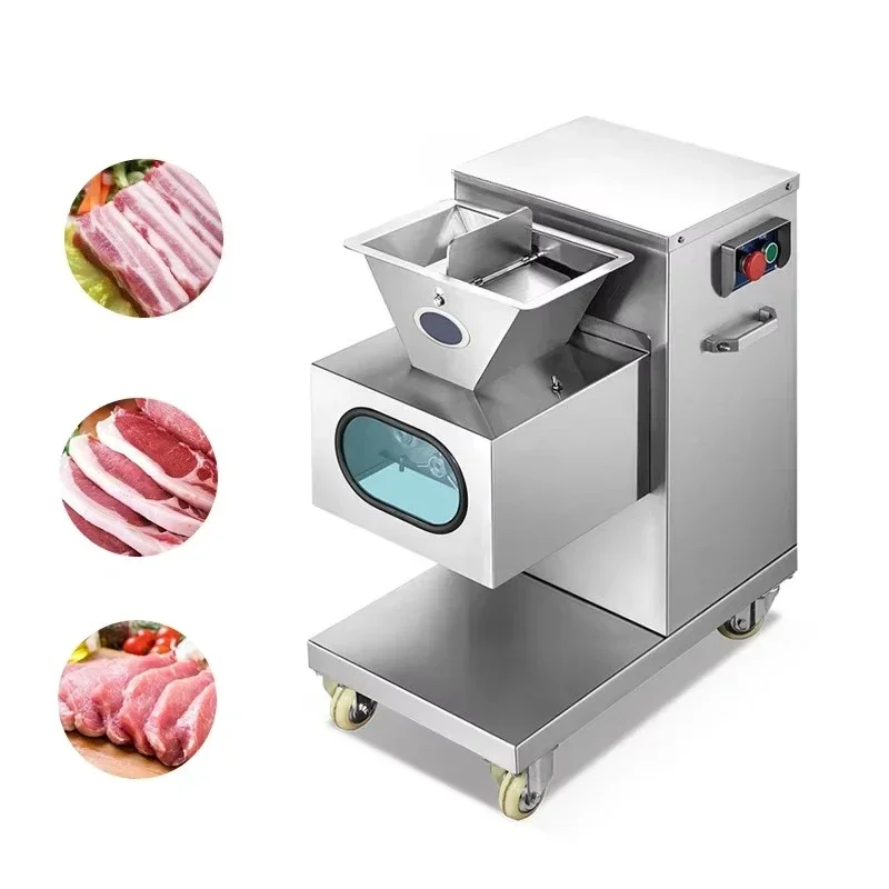 Stainless steel cutting machine, fully automatic slaughter processing equipment, electric commercial meat cutter