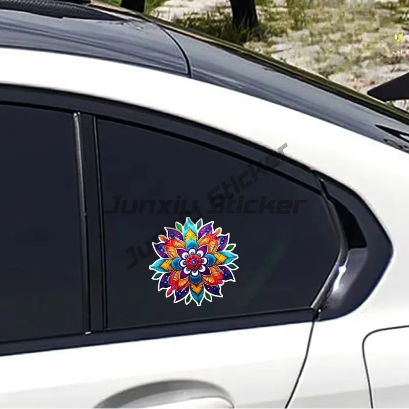 Personality Car Sticker Design Mandala Vinyl Sticker Car Motorcycle Bumper Body Rear Window Decorative Sticker view 5