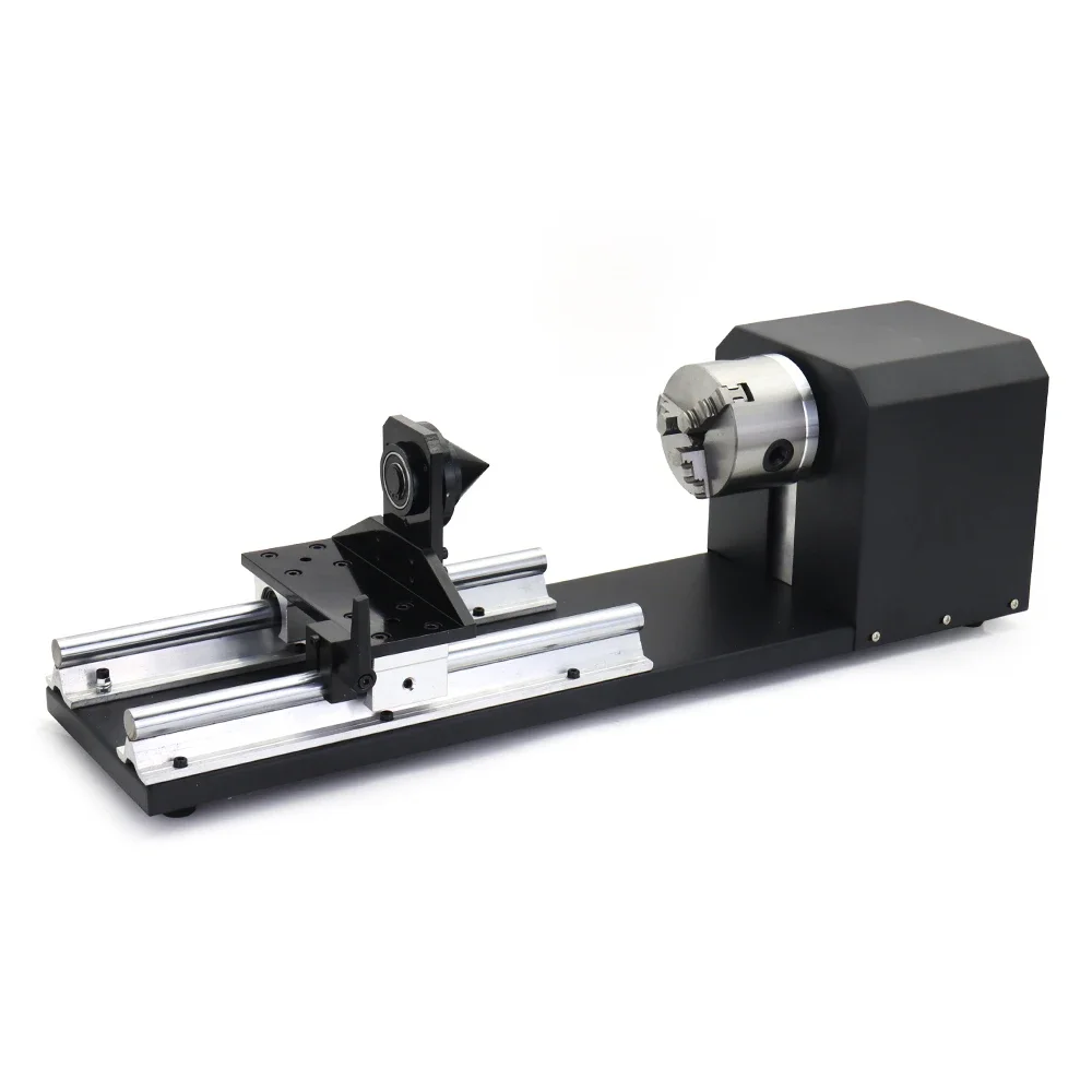 WaveTopSign Rotary Attachment with Chucks 2Phase 3Phase Stepper Motor Rotary Worktable for Co2 Laser Engraving Cutting Machine