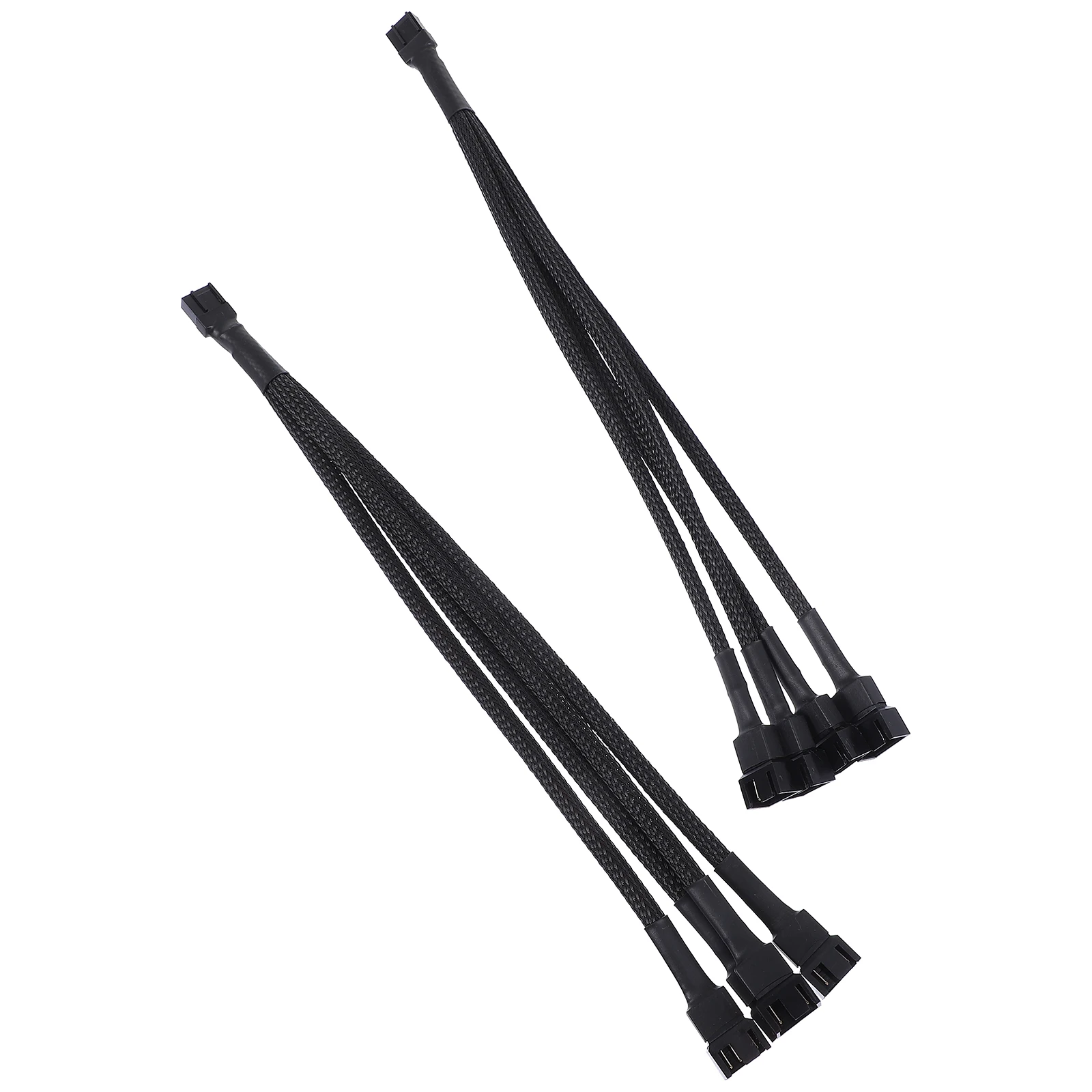 

2Pcs CPU Fan Splitter 4 Pin Motherboard Connector Exquisite Workmanship Professional Practical Cooling Fan Adapter