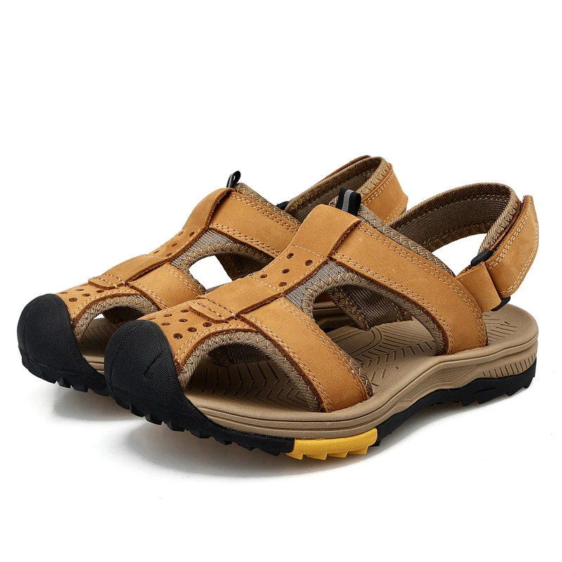 

High Quality Men's Summer Water Shoes Close Toe Outdoor Sport Sandals For Beach Fishing Hiking Trekking